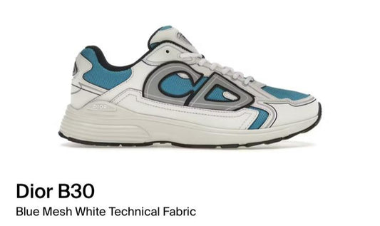 B30 Blue Mesh White
