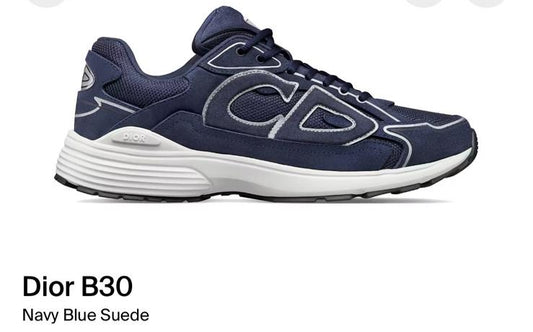 B30 Navy Blue Suede